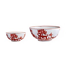 Imagem de CONJUNTO COM 2 BOWLS TRANCOSO VERMELHO ROUGE DE FER  - 6f Decoracoes Exportacao Importacao E Comercio Ltda