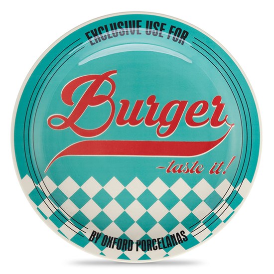 Imagem PRATO RASO 26CM BURGER BLUE OXFORD PORCELANAS