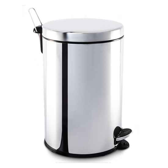 Imagem LIXEIRA INOX COM PEDAL E BALDE 20 LITROS Ø30X46CM BRINOX