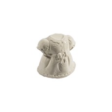 Imagem de COFRINHO EM CERÂMICA VESTIDO DE BONECA 12CM BRANCO 37104 GRILLO - Grillo Ltda