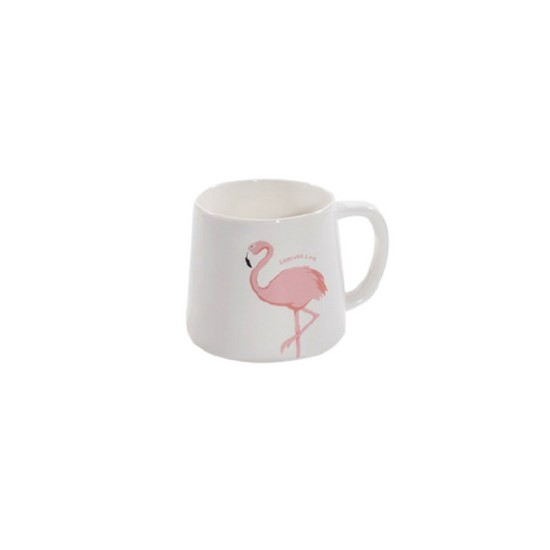 Imagem CANECA CERÂMICA FLAMINGO 12X9CM BRANCO 42746 GRILLO