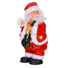 Imagem de PAPAI NOEL GUITARRISTA A PILHA 27CM 42878 GRILLO - Grillo Ltda