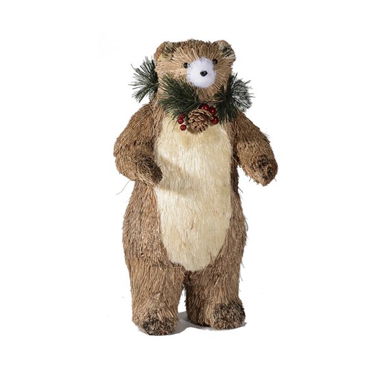 Imagem URSO NATALINO EM ISOPOR 49CM MARROM 42469 GRILLO