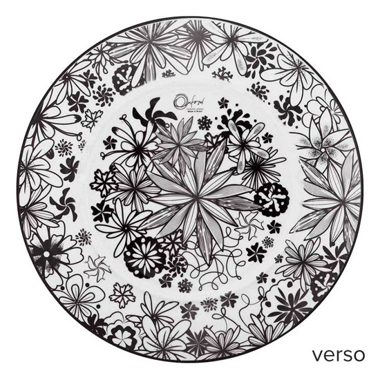 Imagem PRATO RASO 28CM COUP FLORESTA NEGRA OXFORD PORCELANAS