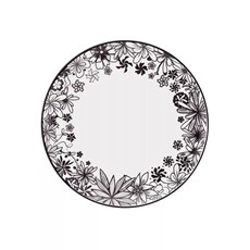 Imagem de PRATO PARA SOBREMESA 21CM COUP FLORESTA NEGRA OXFORD PORCELANAS - Oxford Porcelanas S-A