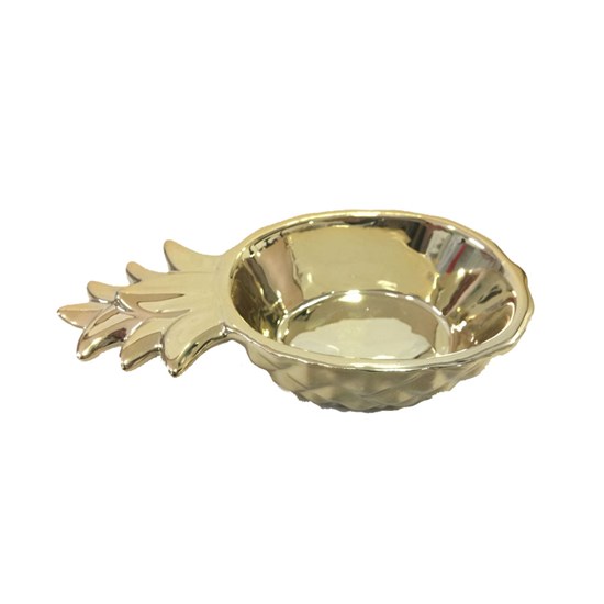 Imagem BOWL ABACAXI EM CERÂMICA 21X11CM DOURADO 42351 GRILLO