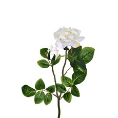 Imagem de ROSA E BOTÃO X2 40CM CREME 42979 GRILLO - Grillo Ltda