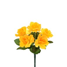 Imagem de BUQUÊ DE ROSAS X5 20CM AMARELO 40927 GRILLO - Grillo Ltda