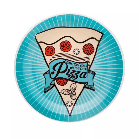 Imagem PRATO RASO PARA PIZZA 26CM BLUE