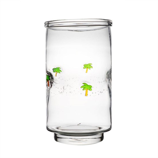 Imagem VASO DE VIDRO TRANSPARENTE COQUEIROS 46801 GRILLO