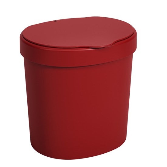 Imagem LIXEIRA BASIC 2,5 L 17,5 X 15 X 18,2 CM - VERMELHO BOLD COZA