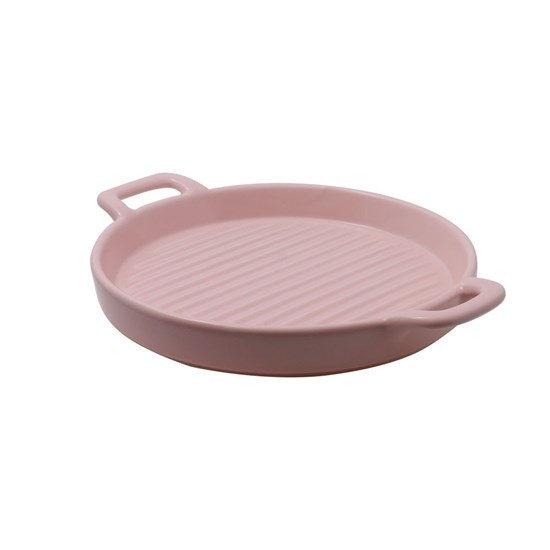 Imagem BANDEJA REDONDA ROSA DECORATIVO 24CM HOMEDESIGN