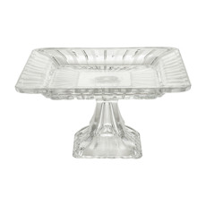 Imagem de PRATO PARA BOLO DE CRISTAL DE CHUMBO QUADRATTA 19X10CM LYOR - Coliseu Presentes Ltda