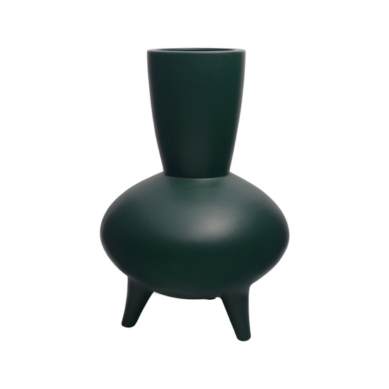 Imagem VASO TRIPE G VERDE FOSCO 33,5X22,8CM MAZZOTTI