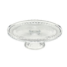 Imagem de PRATO CRISTAL DE CHUMBO PARA BOLO COM PÉ QUEEN 32X11CM WOLFF - Rojemac Impotacao E Exportacao Ltda