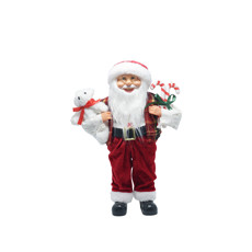 Imagem de PAPAI NOEL PLUS 41CM XADREZ / VERMELHO  - Yangzi Brasil Corpoation Ltda