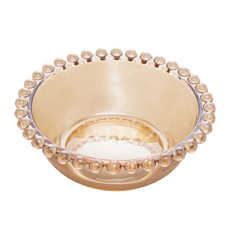 Imagem de CONJUNTO 3 BOWLS CRISTAL DE CHUMBO PEARL AMBAR 14X5CM WOLFF - Rojemac Impotacao E Exportacao Ltda