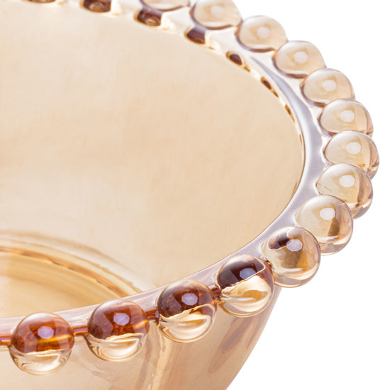 Imagem CONJUNTO 3 BOWLS CRISTAL DE CHUMBO PEARL AMBAR 14X5CM WOLFF