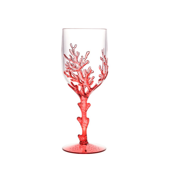 Imagem CONJUNTO 6 TAÇAS ACRÍLICO CORAL VERMELHO 450ML WOLFF