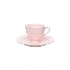 Imagem de XÍCARAS DE CHÁ 200ML COM PÍRES - BLUSH  OXFORD - Oxford Porcelanas Sudeste Ltda