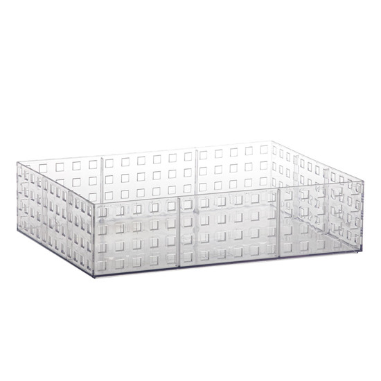 Imagem ORGANIZADOR EMPILHÁVEL 32 X 23 X 8CM QUADRATTA CRISTAL