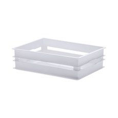 Imagem de ORGANIZADOR CAIXOTE BAIXO 28X19X8,5CM BRANCO PARAMOUNT - Paramount Ind E Com De Plast Ltda