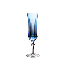 Imagem de TAÇA AZUL LAPIDADA PARA CHAMPAGNE 200ML 1 UNID - Rota Do Cristal Comercio Ltd