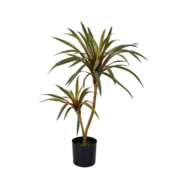 Imagem PLANTA DRACENA COM POTE X2 REAL TOQUE BURGUNDY 72CM 49044 GRILLO