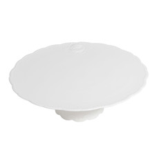 Imagem de PRATO PARA BOLO DE PORCELANA SUPER WHITE QUEEN 29X29X - Coliseu Presentes Ltda