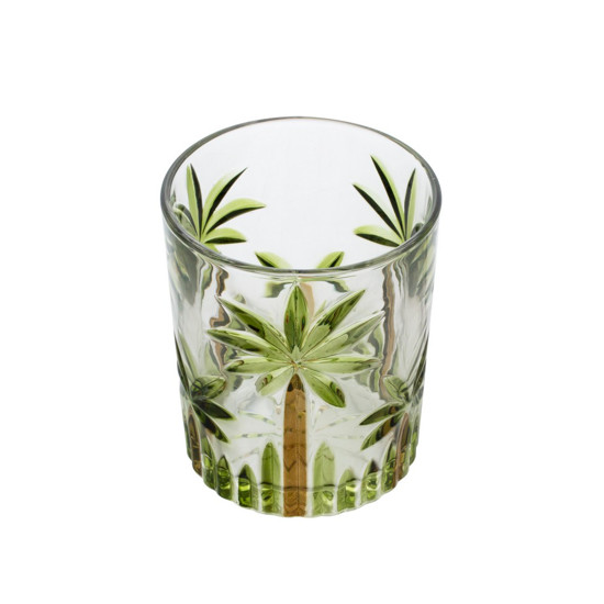 Imagem CONJUNTO 6 COPOS BAIXOS CRISTAL DE CHUMBO PALM TREE HAND