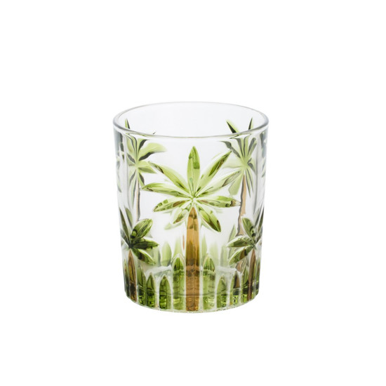 Imagem CONJUNTO 6 COPOS BAIXOS CRISTAL DE CHUMBO PALM TREE HAND