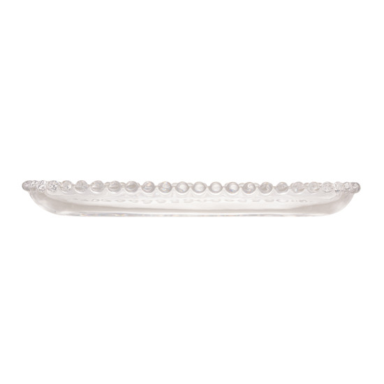 Imagem TRAVESSA CRISTAL OVAL PEARL 24X12X2CM - WOLFF