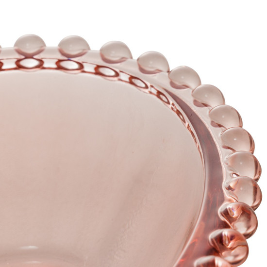 Imagem SALADEIRA CRISTAL CORACAO PEARL ROSA 21X18X6CM WOLFF