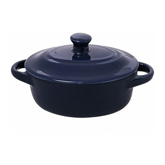 Imagem MINI COCOTTE OVAL PORCELANA 200 MILILITROS AZUL