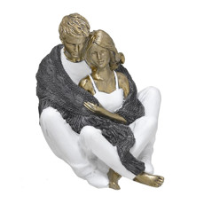 Imagem de ESCULTURA CASAL 12CM TERNURA ESPRESSIONE - Mabruk Importacao E Comercio Ltda