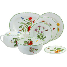 Imagem de JOGO DE JANTAR 42 PEÇAS FRUITS AND FLOWERS ROYAL PORCELAIN - Mcd Com E Rep De Art P Presentes Ltda