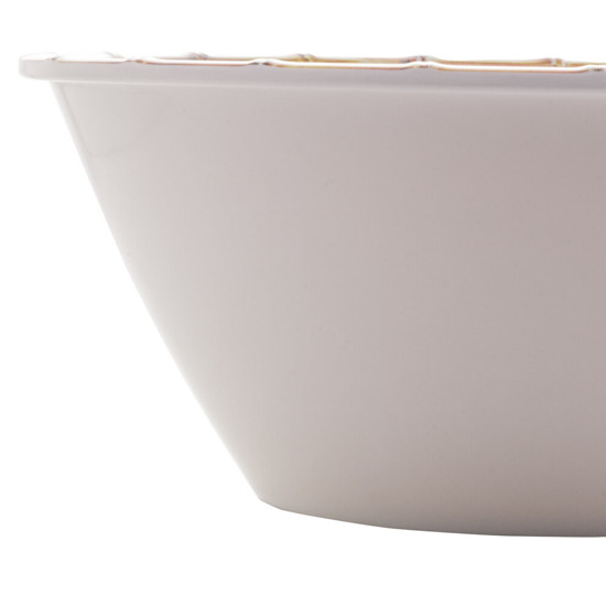 Imagem SALADEIRA MELAMINA BAMBU BRANCO 25X12CM - BON GOURMET 