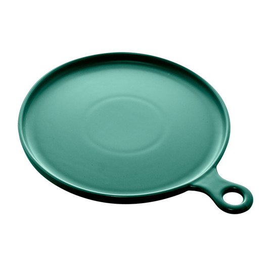 Imagem PRATO RASO PORCELANA BON GOURMET NÓRDICA VERDE ESCURO 32CM- ROJEMAC