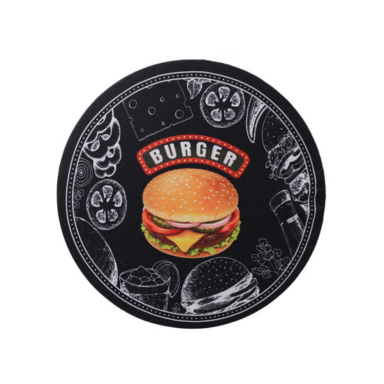 Imagem SOUSPLAT COM BASE 35CM BURGER BLACK