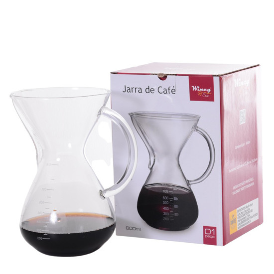 Imagem JARRA DE CAFÉ EM VIDRO 800 ML - WINTH 