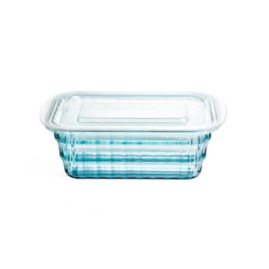 Imagem POTE PLASVALE EM PLASTICO CRISTAL AZUL TURQUESA P - 10,5X16 CM