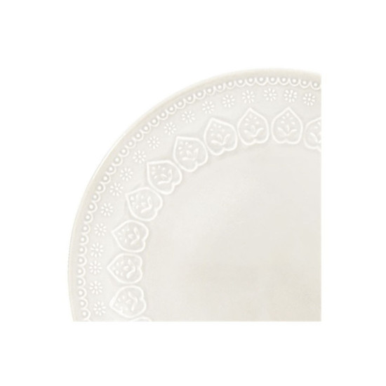 Imagem PRATO RASO CORONA RELIEVE BRANCO 26CM YOI