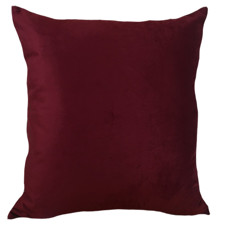 Imagem de ALMOFADA VELUDO SOFT LISO 52X52 COR MARSALA - B H Turqueto Decoracoes Me