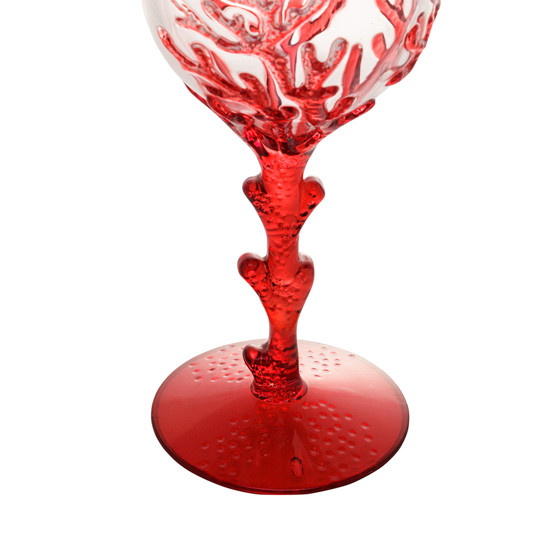 Imagem CONJUNTO 6 TAÇAS ACRÍLICO CORAL VERMELHO 450ML WOLFF