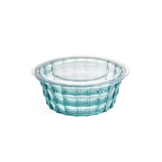 Imagem POTE PLASVALE EM PLASTICO CRISTAL AZUL TURQUESA M - 18,5X17X7,5