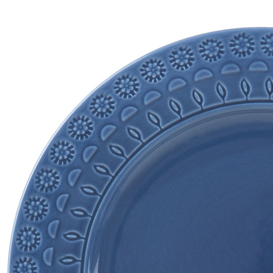 Imagem PRATO SOBREMESA PORCELANA GRACE AZUL 19CM 