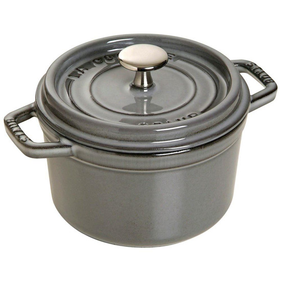 Imagem CAÇAROLA REDONDA 16CM CINZA FERRO FUNDIDO STAUB ZWILLING