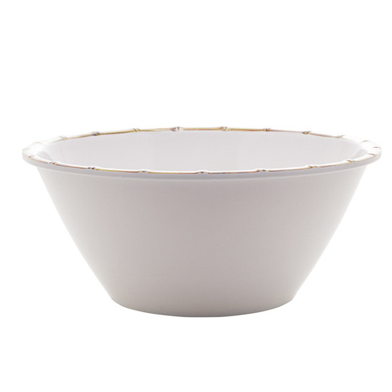 Imagem SALADEIRA MELAMINA BAMBU BRANCO 25X12CM - BON GOURMET 