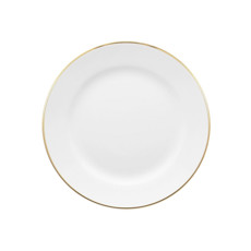 Imagem de PRATO SOBREMESA 22CM SOFIA COM BORDA EM OURO- OXFORD  - Oxford Porcelanas Sudeste Ltda