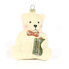 Imagem de ENFEITE URSO SENTADO FORCO EM PLÁSTICO 11X9CM - YANGZI  - Yangzi Brasil Corporation S A 